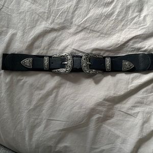 Western style elastic belt - size medium